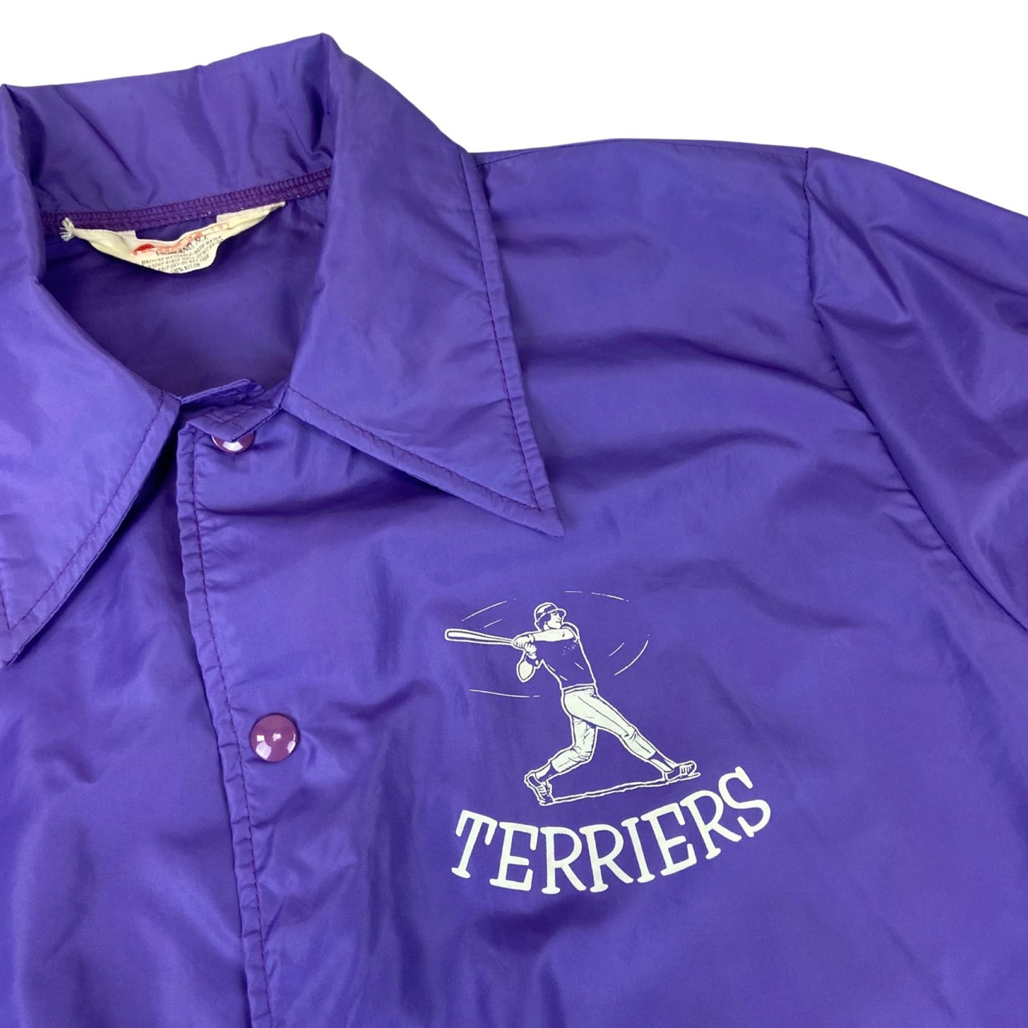 VTG 70s RENNOC NJ TERRIORS BASEBALL USA NYLON WORKWEAR SURFER JACKET SURFER 40 M