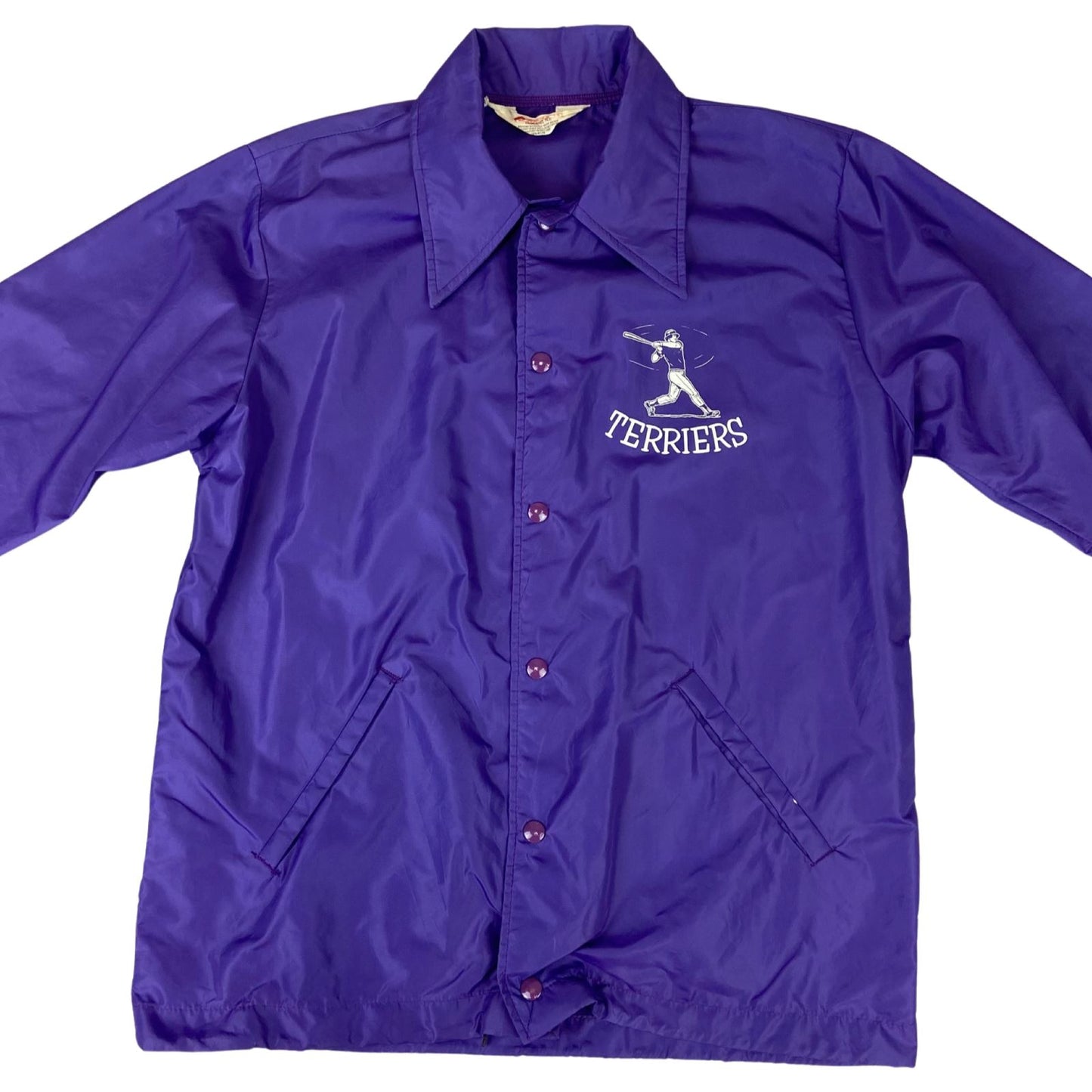 VTG 70s RENNOC NJ TERRIORS BASEBALL USA NYLON WORKWEAR SURFER JACKET SURFER 40 M