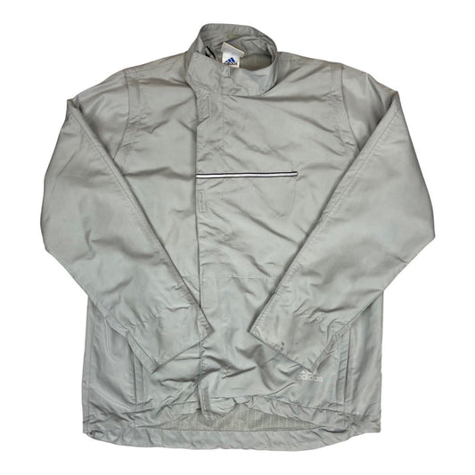 Vintage 90s Silver Adidas Track Jacket Reflective Technical Gorpcore L