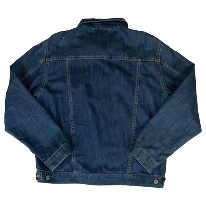 VTG CARHARTT INDIGO BLUE DENIM TRUCKER JACKET 48” (44) L