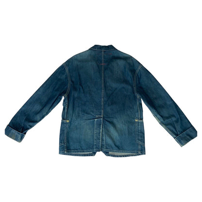 VTG Y2K LEVIS INDIGO DENIM CHORE JACKET WORKWEAR BLAZER WESTERN 44” (40) M