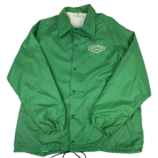 VTG USA PECO CENTRAL PROJECTS SPORT LINED NYLON WINDBREAKER SURFER JACKET 44” L