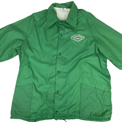 VTG USA PECO CENTRAL PROJECTS SPORT LINED NYLON WINDBREAKER SURFER JACKET 44” L