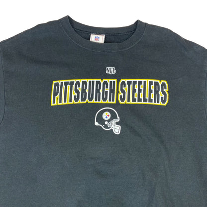 Vintage 90's Black Pittsburgh Steelers NFL Crewneck Sweater Large