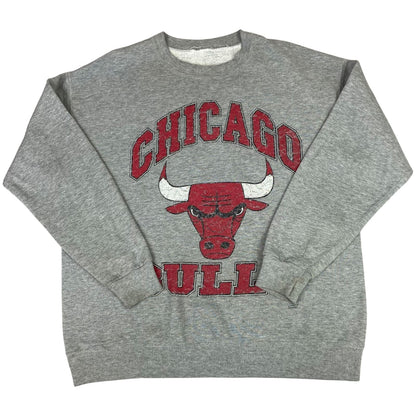 Vintage 90s Grey Chicago Bulls NBA Nutmeg Crewneck Sweater XL