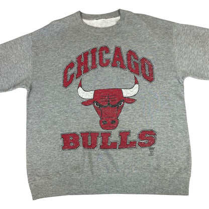 Vintage 90s Grey Chicago Bulls NBA Nutmeg Crewneck Sweater XL