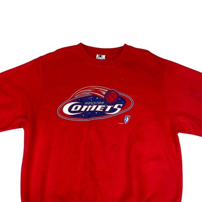 Vintage 90s Red Champion Houston Comets WNBA Crewneck Sweater XL