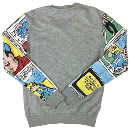 Vintage 90s Grey American College Archie Comics Graphic Babe Ruth Sweatshirt S