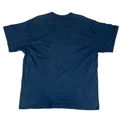 Vintage 00s Y2K Navy Blue Nike Script Spell-Out Graphic T-Shirt XXL