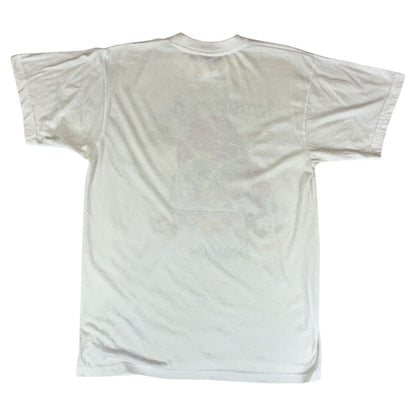Vintage 90s White Bahamas 'Surrender The Booty' Comedy Innuendo Graphic Tee M
