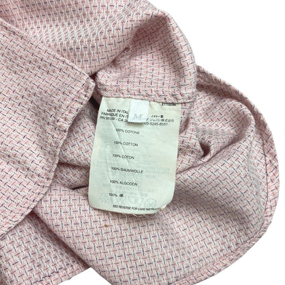 Vintage 90s 00s Pink White Prada Red Label Button Down Shirt S