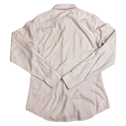 Vintage 90s 00s Pink White Prada Red Label Button Down Shirt S