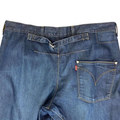 VTG 90S LEVIS ENGINEERED CINCH BACK TWISTED SEAM INDIGO RED TAB SKATER 38W 34L
