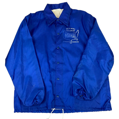 VTG 1979 USA NEFF NEW ENGLAND SOCCER CHAMPS LINED WINDBREAKER JACKET 44” L
