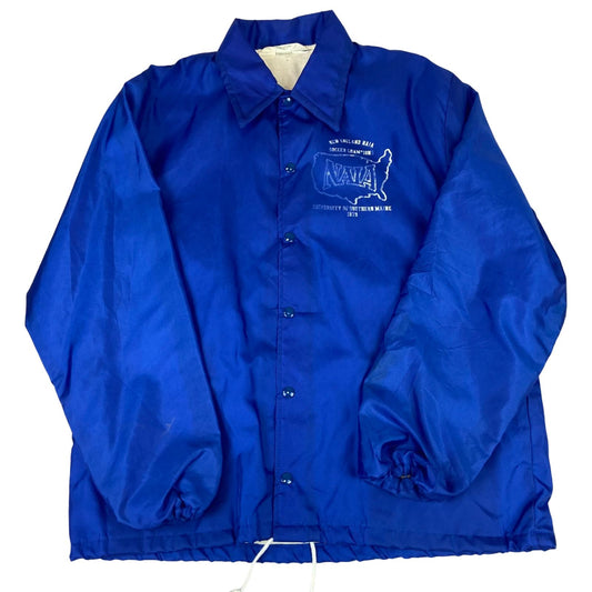 VTG 1979 USA NEFF NEW ENGLAND SOCCER CHAMPS LINED WINDBREAKER JACKET 44” L