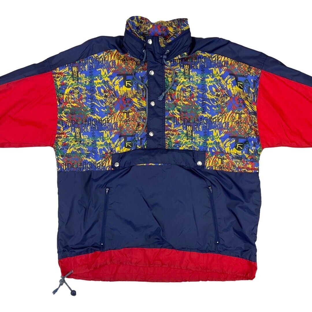 Vintage 90s San Marco Ventana Waterproof 1/2 Zip Windbreaker Large