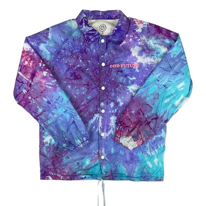 Tie-Dye Effect Odd Future OFWGKTA Tyler The Creator Button-Up Windbreaker Medium