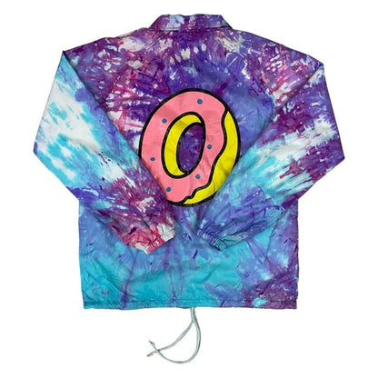 Tie-Dye Effect Odd Future OFWGKTA Tyler The Creator Button-Up Windbreaker Medium