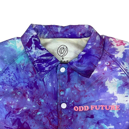 Tie-Dye Effect Odd Future OFWGKTA Tyler The Creator Button-Up Windbreaker Medium