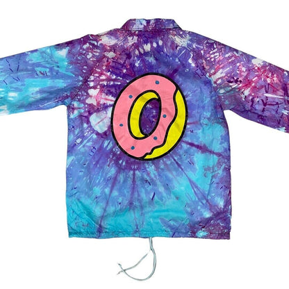 Tie-Dye Effect Odd Future OFWGKTA Tyler The Creator Button-Up Windbreaker Medium