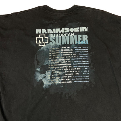 Rare Black 2005 Rammstein Reise Reise European Summer Tour T-Shirt XL