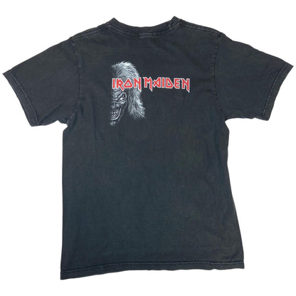 Vintage 90s Black Iron Maiden Run To The Hills Eddie Graphic T-Shirt Medium