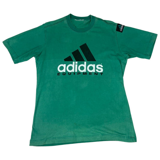 Vintage 90s Green Adidas Equipment Graphic Logo T-Shirt Large
