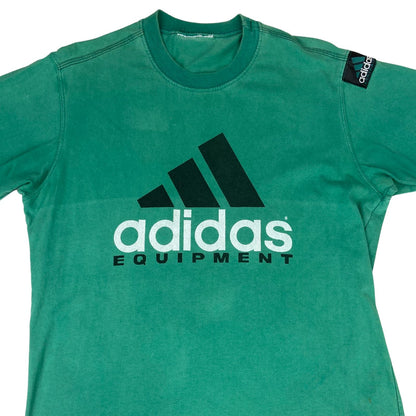 Vintage 90s Green Adidas Equipment Graphic Logo T-Shirt Large