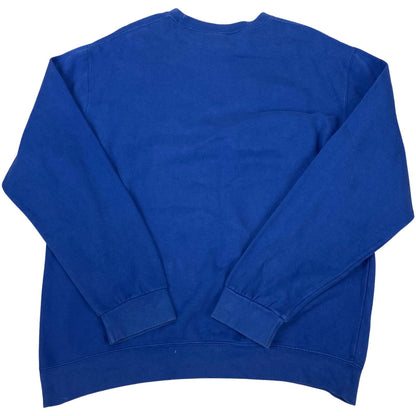 Vintage 80s Blue Peanuts Snoppy Printed Graphic Sweatshirt Jumper Pullover XL
