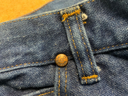 VTG 1970s USA WRANGLER BLUEBELL COWBOY JEANS BOOTCT FLARES AMAZING WEAR 30W 28L