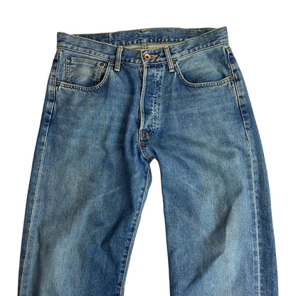 EDWIN 505X JAPANESE RED SELVEDGE RAW DENIM JEANS STRAIGHT ROCKABILLY 33W 34L