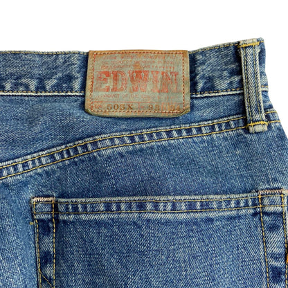 EDWIN 505X JAPANESE RED SELVEDGE RAW DENIM JEANS STRAIGHT ROCKABILLY 33W 34L