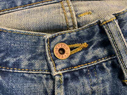 EDWIN 505X JAPANESE RED SELVEDGE RAW DENIM JEANS STRAIGHT ROCKABILLY 33W 34L