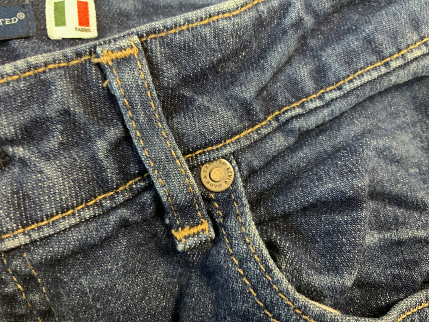 LEVIS BIG E SELVEDGE MADE & CRAFTED 721 HIGH RISE SKINNY STRETCH JEANS 30W 30L