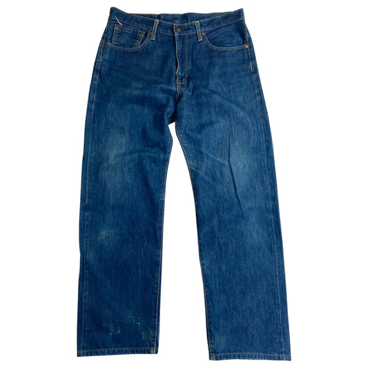 EDWIN JAPANESE ORANGE SELVEDGE RAW DENIM JEANS STRAIGHT LOOSE ROCKABILLY 33W 31L