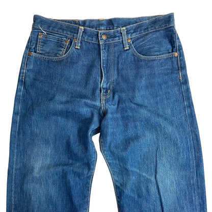 EDWIN JAPANESE ORANGE SELVEDGE RAW DENIM JEANS STRAIGHT LOOSE ROCKABILLY 33W 31L