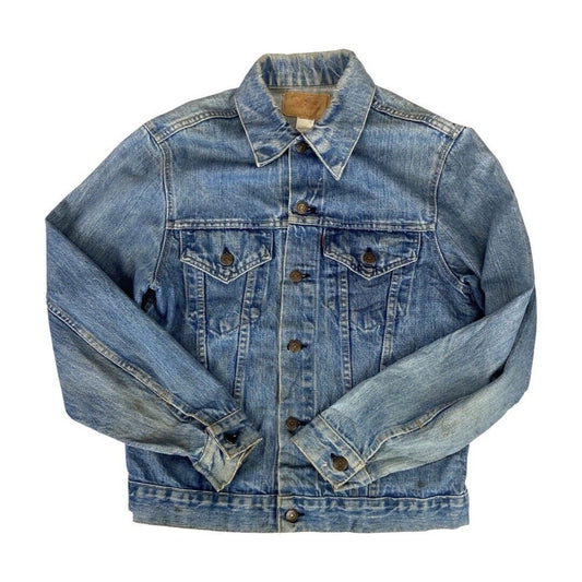 VTG 80s USA MADE LEVIS 70505 0213 TYPE 3 TRUCKER DENIM JACKET MOD SKINS 36” S