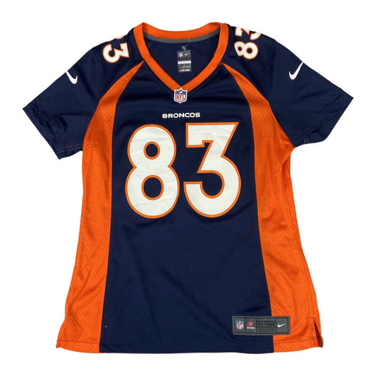 Nike Navy & Orange Denver Broncos NFL WELKER #83 Jersey Medium