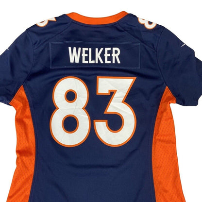 Nike Navy & Orange Denver Broncos NFL WELKER #83 Jersey Medium