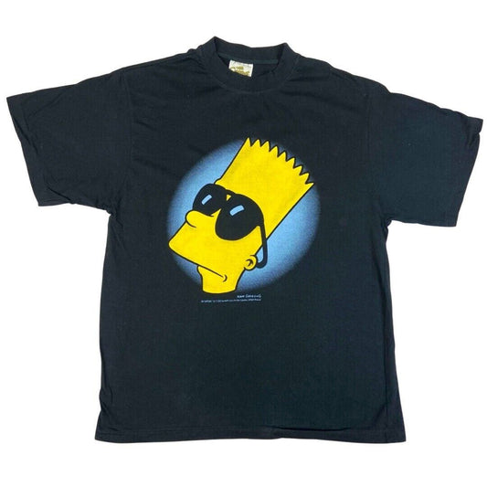 Vintage 1998 2000 Black Bart Simpson Sunglasses Graphic T-shirt L