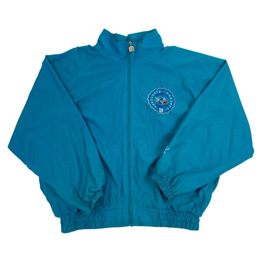 Vintage 90s Charlotte Hornets NBA Basketball Windbreaker Jacket Coat XL