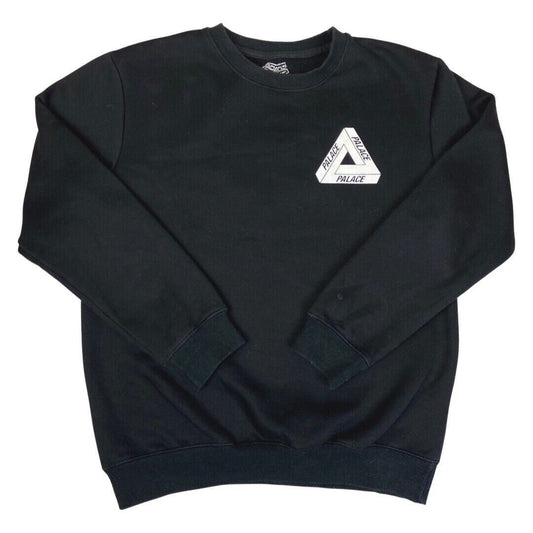 00s Black White Palace Tri-Ferg Crew-Neck Sweatshirt M