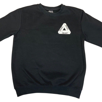 00s Black White Palace Tri-Ferg Crew-Neck Sweatshirt M
