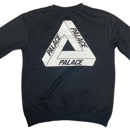 00s Black White Palace Tri-Ferg Crew-Neck Sweatshirt M
