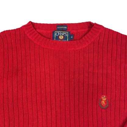 Vintage 90s Red Chaps Ralph Lauren Long Sleeve Knit Sweater Jumper XXL