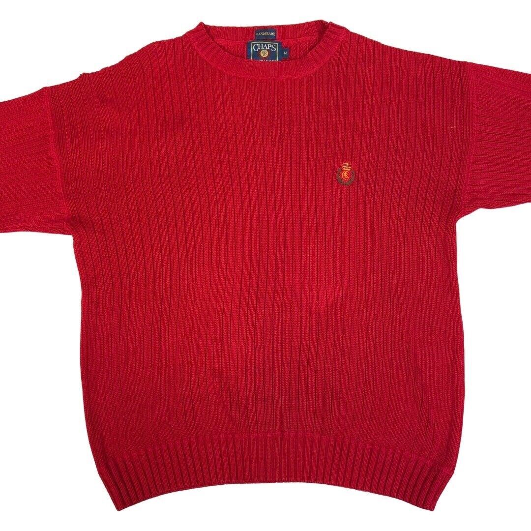 Vintage 90s Red Chaps Ralph Lauren Long Sleeve Knit Sweater Jumper XXL