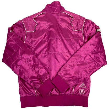 Vintage Y2K Pink Puma Motorsports Embroidered Jacket 12 14 M