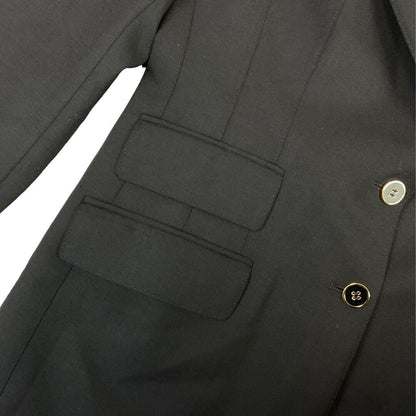 Black Dolce & Gabbana Garbadine Wool Twill Tailored Designer Tuxedo Blazer 12