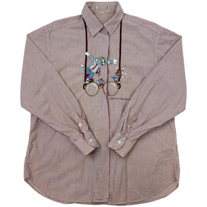 Vintage Rare 1995 Segreta by Emmanuel Schvili Button Up Tom and Jerry Shirt M