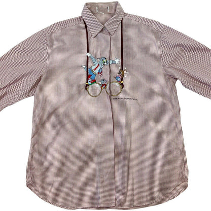 Vintage Rare 1995 Segreta by Emmanuel Schvili Button Up Tom and Jerry Shirt M